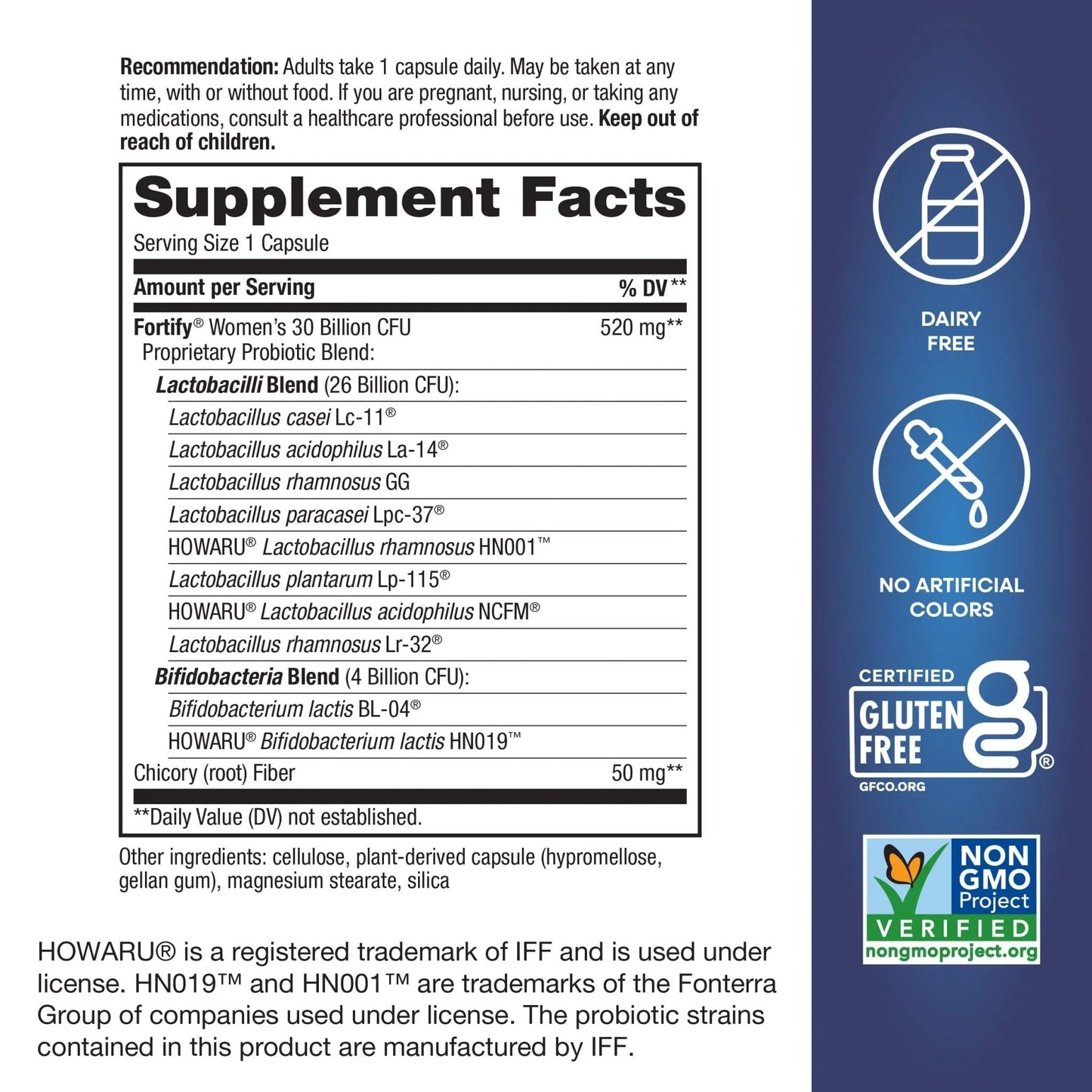 Nature’s Way Fortify Women’s Probiotic, 30 Billion Live Cultures, 11 Strains, Prebiotic, 30 Capsules - Maple Wellness Supplements