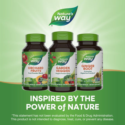 Nature’s Way Garden Veggies, Vegetable Supplement Capsules, Plant-Powered Powder Blend Made with 12 Different Vegetables, Green Superfood Veggie Blend - Maple Wellness Supplements