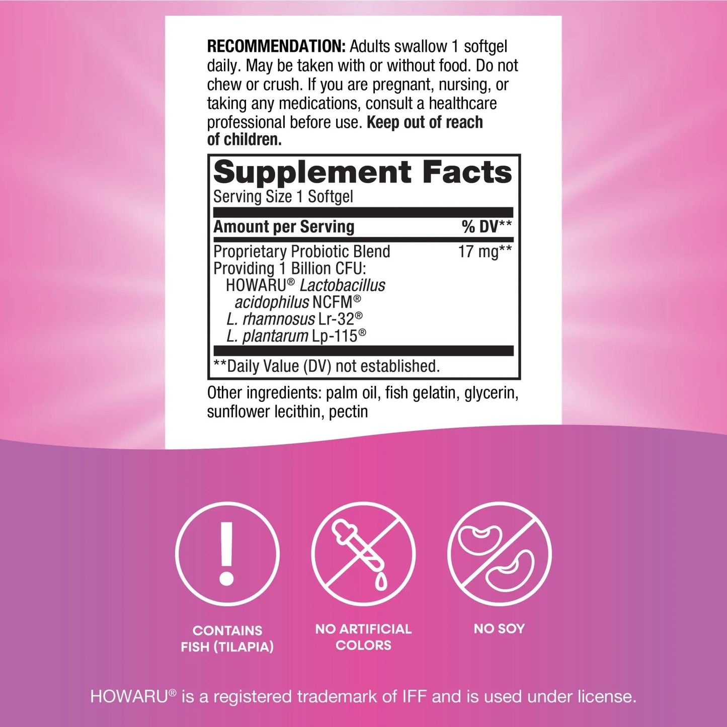 Nature's Way Pearls Women's Probiotic, Supports Women's and Digestive Health*, Protects Against Occasional Constipation & Bloating*, 1 Billion Live Cultures, 30 Softgels (Packaging May Vary) - Maple Wellness Supplements