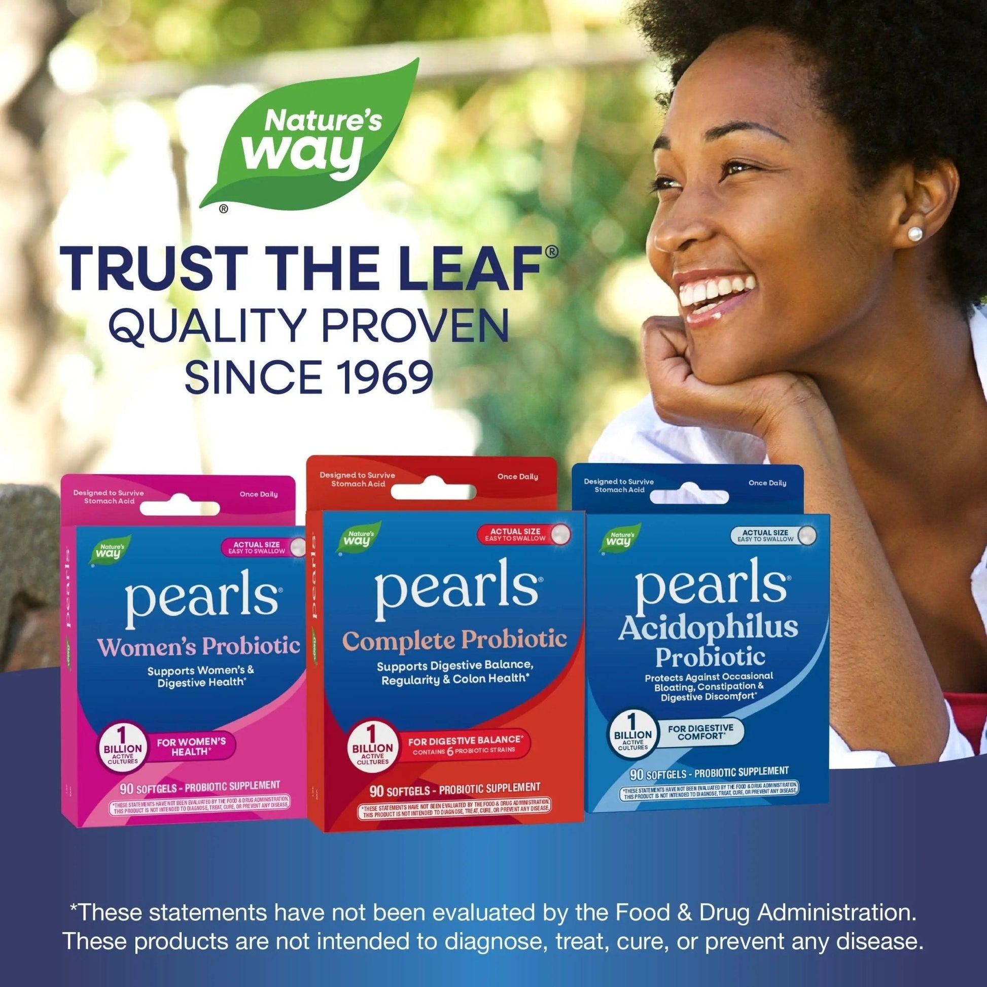 Nature's Way Probiotic Pearls Complete, 1 Billion Live Cultures, 90 Softgels - Maple Wellness Supplements