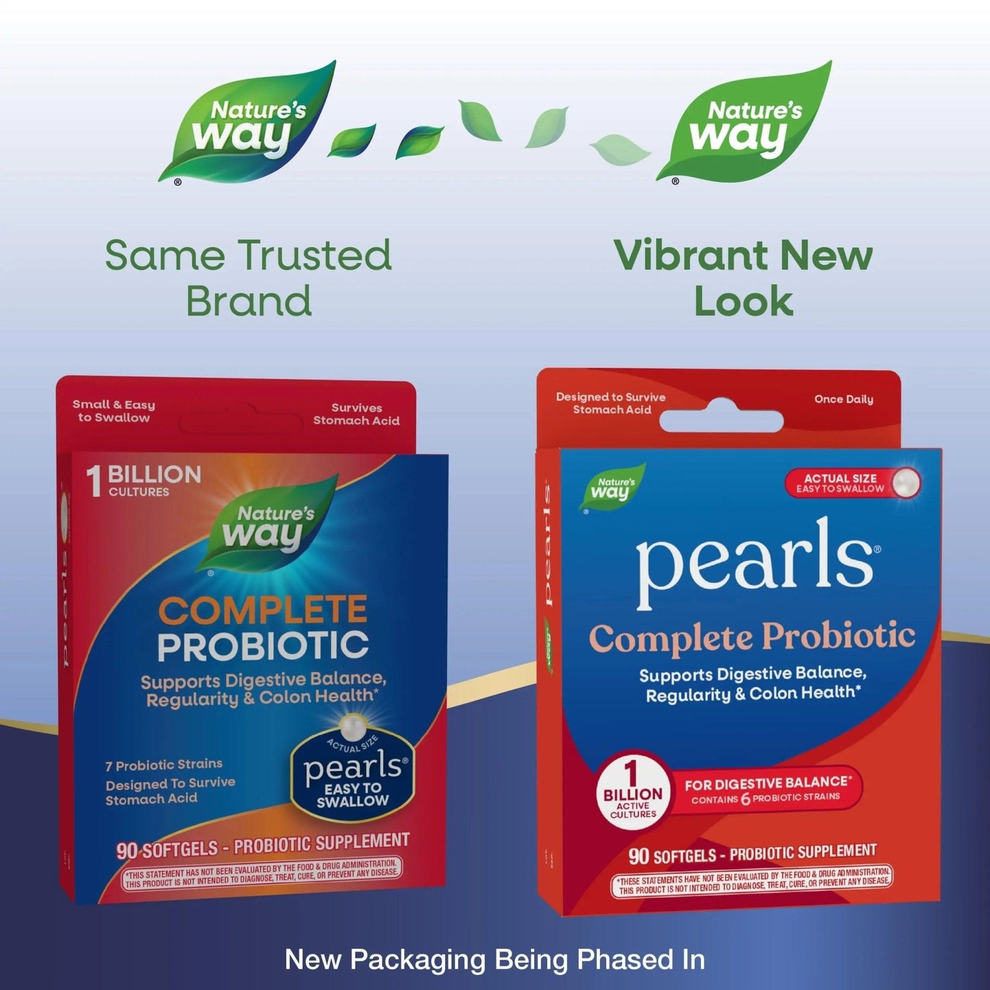 Nature's Way Probiotic Pearls Complete, 1 Billion Live Cultures, 90 Softgels - Maple Wellness Supplements