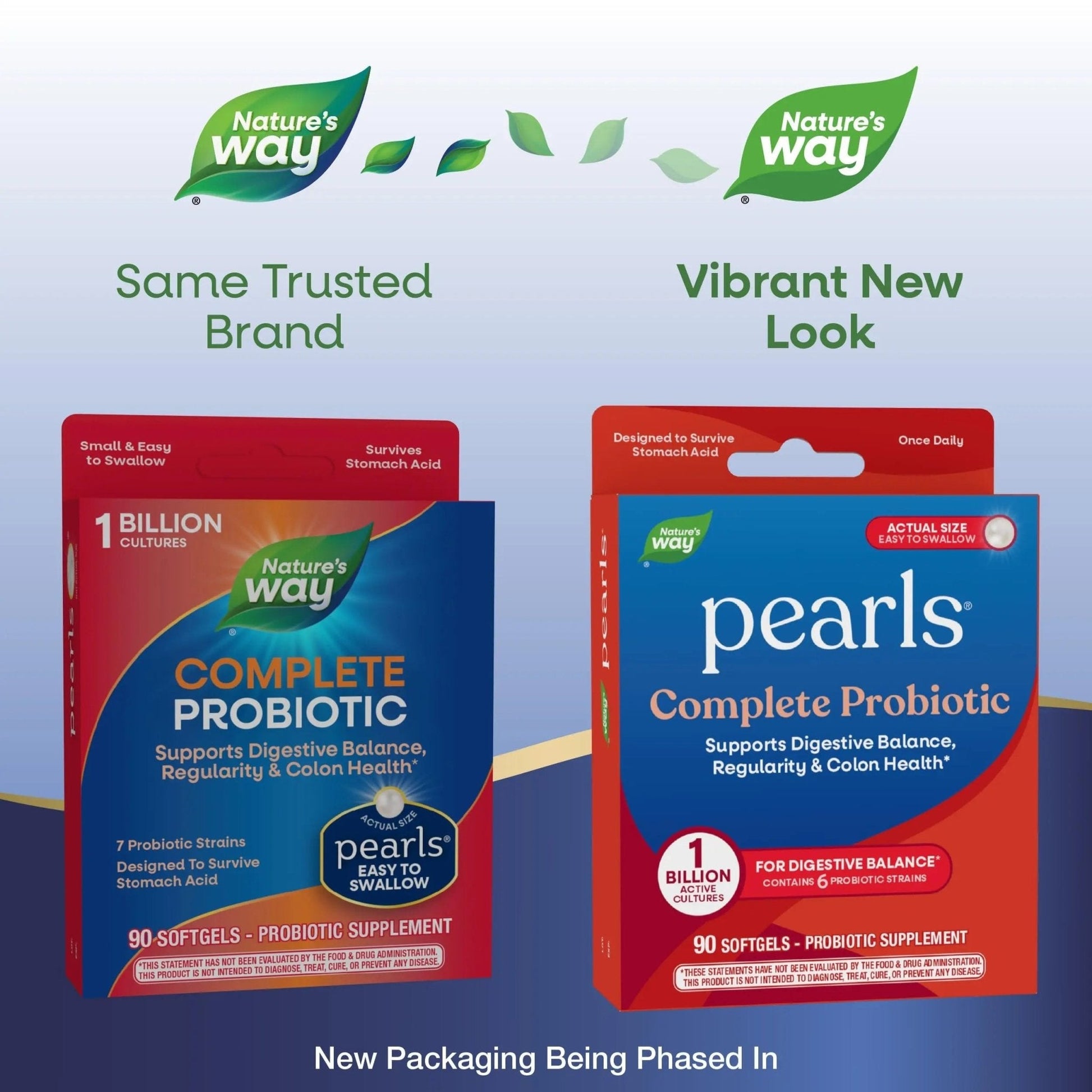 Nature's Way Probiotic Pearls Complete, 1 Billion Live Cultures, 90 Softgels - Maple Wellness Supplements