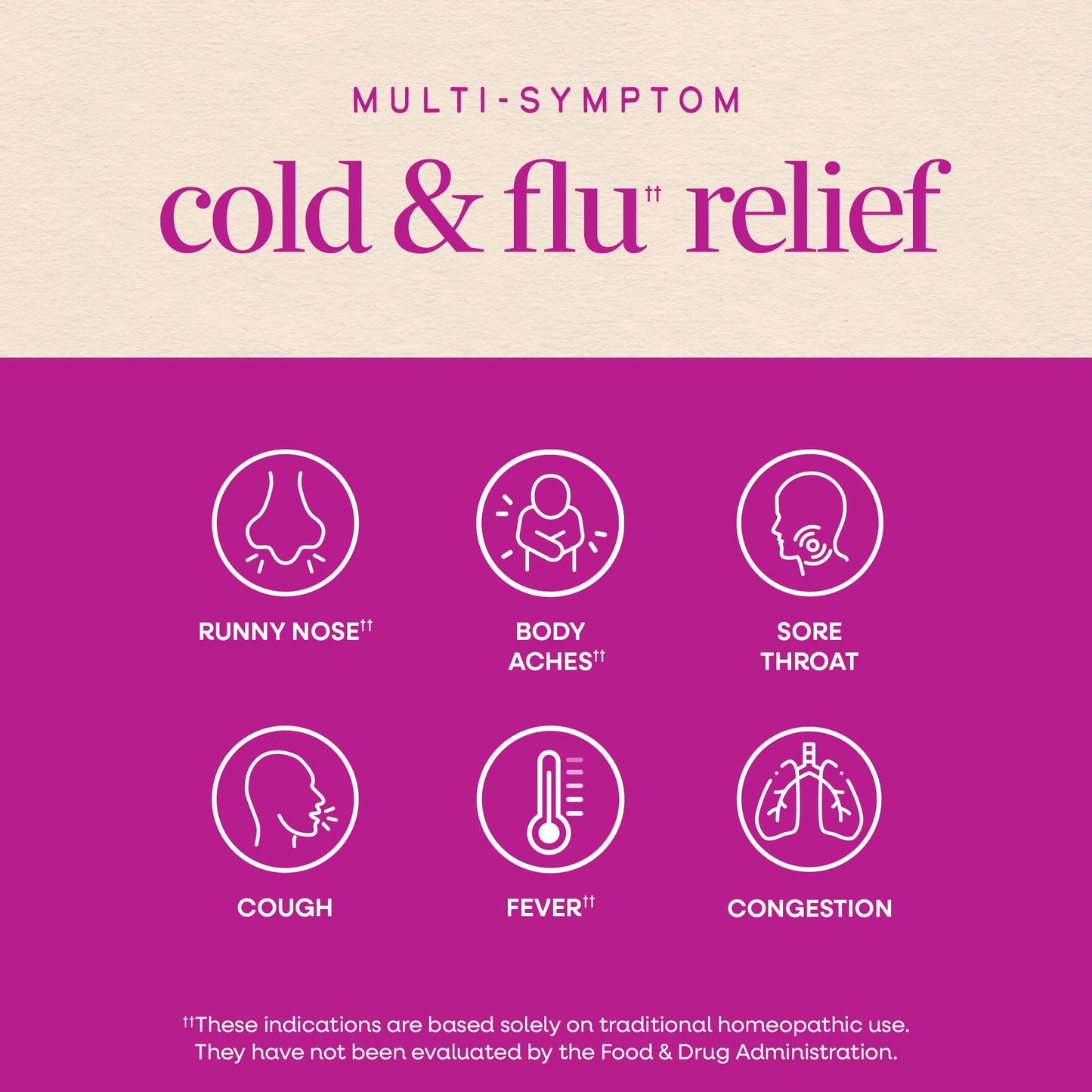 Nature’s Way Umcka Cold and Flu Relief Chewables, Non-Drowsy Multi-Symptom Relief, Homeopathic Cold Medicine & Remedy, Shortens & Reduces Severity of Colds, Berry-Flavored Cold & Flu Tablets, 20 Count - Maple Wellness Supplements