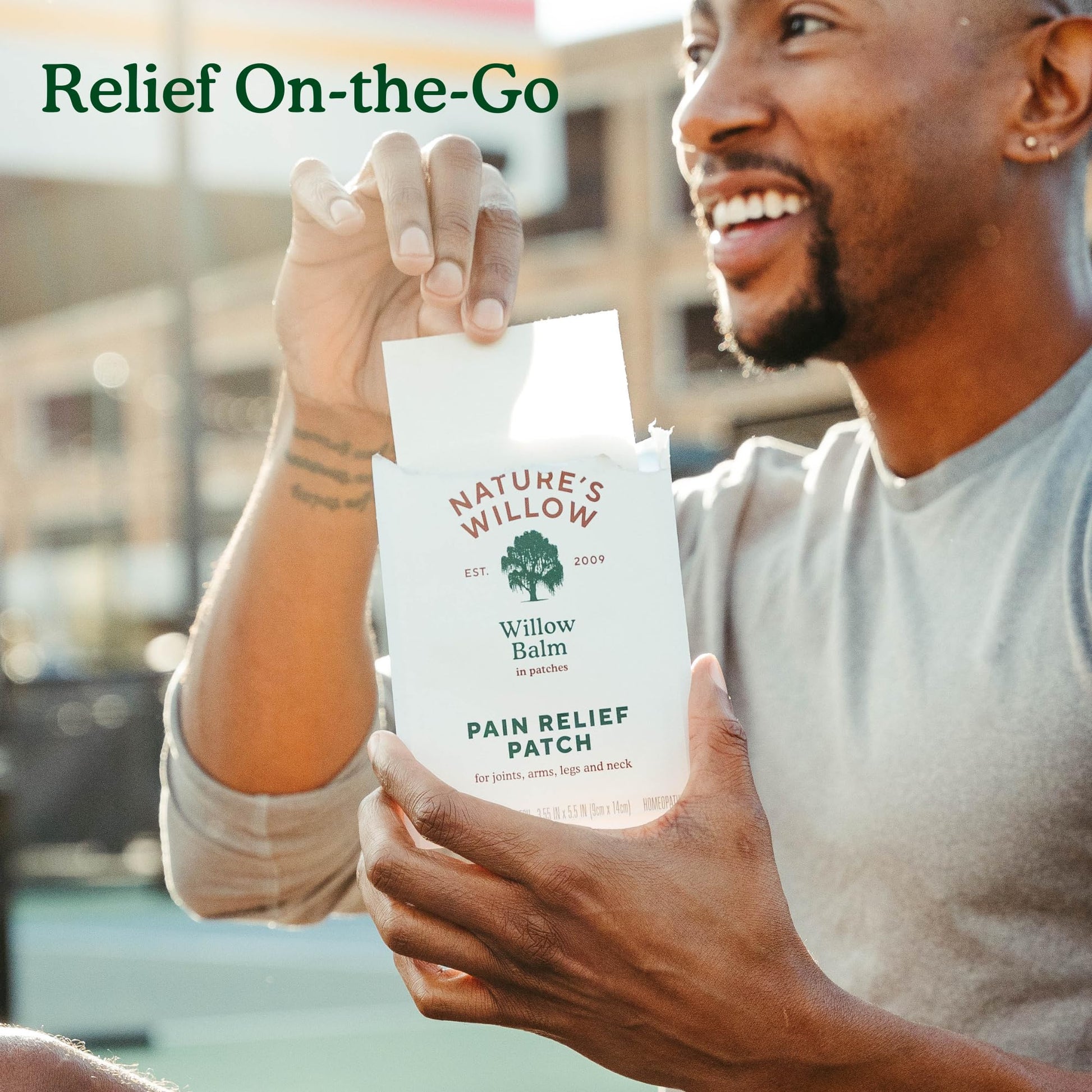Nature's Willow Natural Pain Relief Patches for Muscles & Joints | Fast-Acting with White Willow Bark | Free from Artificial Fragrances & Dyes | 6 Patches per Pack (3-Pack) - Maple Wellness Supplements