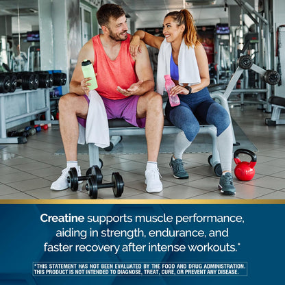 Nature's Wonder Micronized Creatine Monohydrate Powder 5g, Muscle Health, Muscle Energy Production, No Lactose, 5g of Micronized creatine Powder per Serving, 450G, 90 Servings - Maple Wellness Supplements
