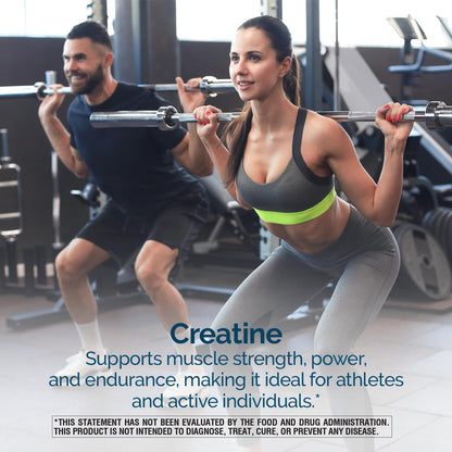 Nature's Wonder Micronized Creatine Monohydrate Powder 5g, Muscle Health, Muscle Energy Production, No Lactose, 5g of Micronized creatine Powder per Serving, 450G, 90 Servings - Maple Wellness Supplements
