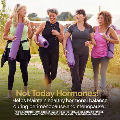 Nature's Wonder Not Today Hormones Perimenopause and Menopause Support Supplement for Women with Estro-G100, Supports Hot Flashes and Night Sweats 60 Vegetarian Capsules, 60 Day Supply - Maple Wellness Supplements