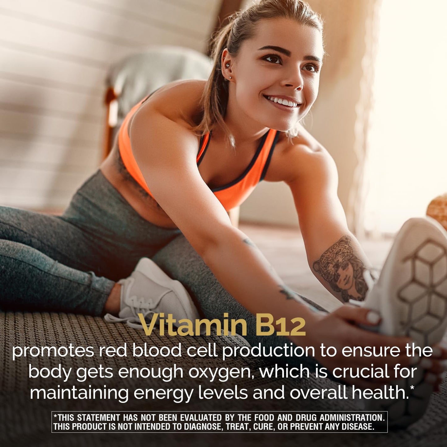 Nature's Wonder Vitamin B12 1000 mcg Timed Release Tablets for Energy Metabolism, Supports Brain Health and Nervous System Health - Maple Wellness Supplements