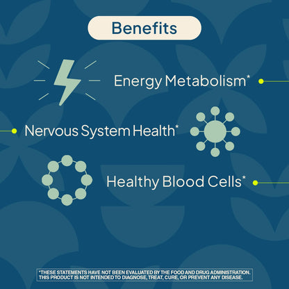 Nature's Wonder Vitamin B12 1000 mcg Timed Release Tablets for Energy Metabolism, Supports Brain Health and Nervous System Health - Maple Wellness Supplements