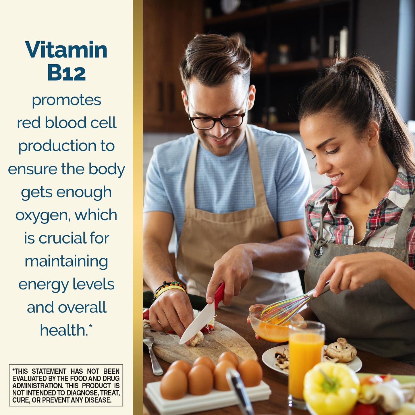 Nature's Wonder Vitamin B12 1000 mcg Timed Release Tablets for Energy Metabolism, Supports Brain Health and Nervous System Health - Maple Wellness Supplements