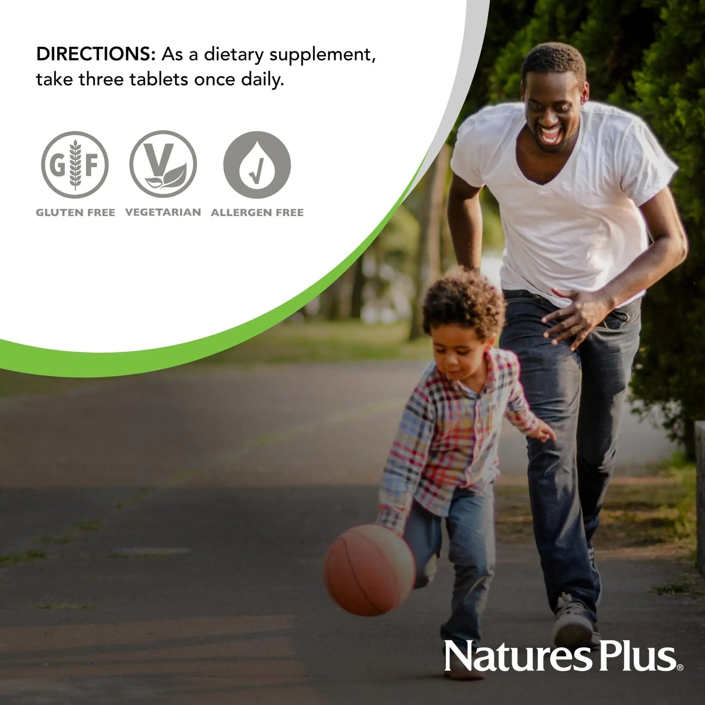 NaturesPlus Source of Life Gold Multivitamin - 180 Tablets - with Vitamins D3 & B12 - Blood, Bone & Immune Support - Vegetarian & Gluten Free - 60 Servings - Maple Wellness Supplements