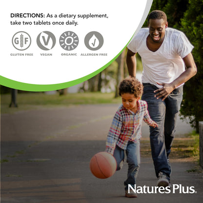 NaturesPlus Ultra Juice Green - 90 Bi-Layered Tablets - Supports Immune Health, Digestion & Energy Production - Organic, Non-GMO, Vegan, Gluten Free - 45 Servings - Maple Wellness Supplements