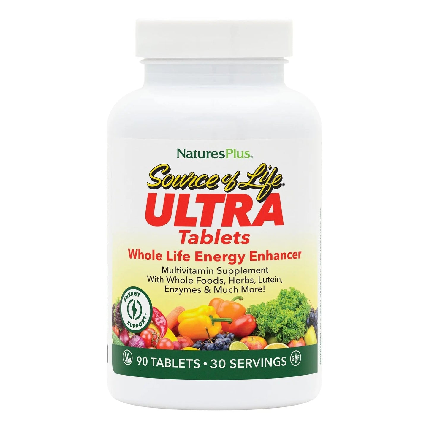 NaturesPlus Ultra Source of Life Multivitamin - 90 Tablets - Supports Immune Health, Energy & Overall Well-Being - with Lutein & Vitamin D3 - Maple Wellness Supplements