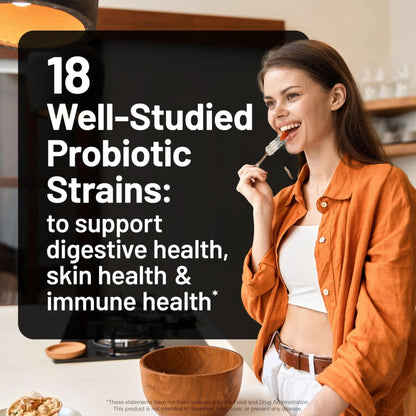 NatureWise Max Probiotics for Women & Men - 30 Billion CFU 18 Strains With Prebiotics - For Gut & Digestive Health - Delayed-Release Capsules, Gluten Free - 60 Capsules[2-Month Supply] - Maple Wellness Supplements