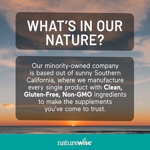 NatureWise Multivitamin for Women + Stress Support with Organic Whole Foods & Natural Minerals - B-Complex + Vitamin C + D3 K2 for Immunity, Hair, Skin & Nails - Non-GMO - 60 Capsules[30-Day Supply] - Maple Wellness Supplements
