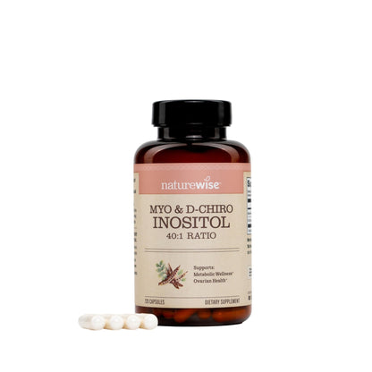NatureWise Myo-Inositol & D-Chiro Inositol Supplement for Women - Fertility Supplements for Women - Ideal 40:1 Ratio - Myo Inositol 2000mg - Non-GMO, Vegan, USA Manufactured - [30-Day Supply] - Maple Wellness Supplements