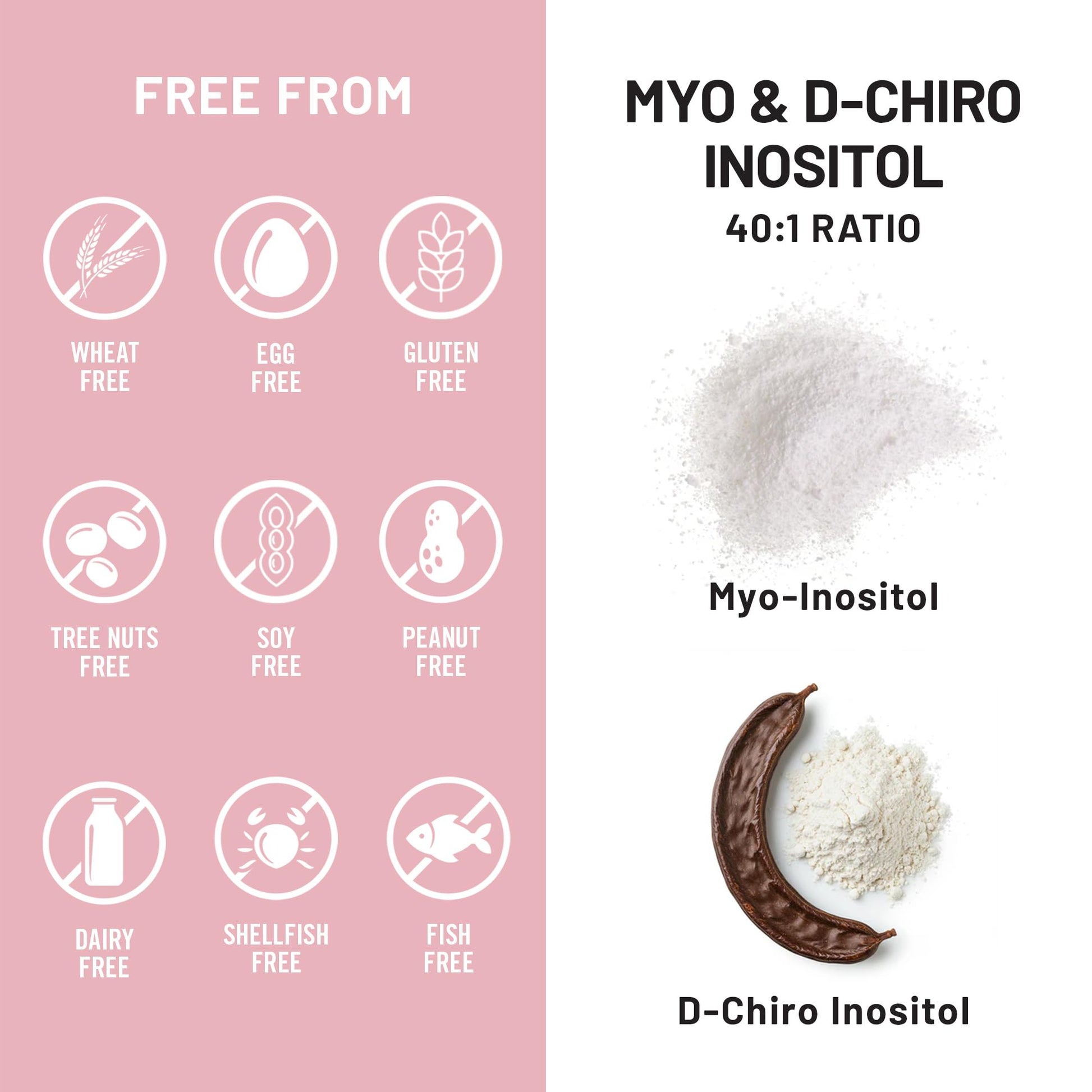 NatureWise Myo-Inositol & D-Chiro Inositol Supplement for Women - Fertility Supplements for Women - Ideal 40:1 Ratio - Myo Inositol 2000mg - Non-GMO, Vegan, USA Manufactured - [30-Day Supply] - Maple Wellness Supplements