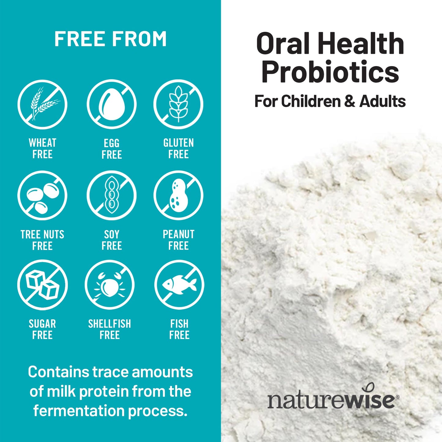 NatureWise Oral Probiotics for Mouth Bad Breath - Chewable Sugar-Free Mint - Lactobacillus reuteri Chewable - Oral Probiotics For Kids & Adults - Maple Wellness Supplements