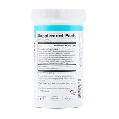 NatureWise Probiotics 70 Billion CFU - 17 Strains + Organic Prebiotics - Immune, Digestive & Gut Health Support for Women & Men - Vegetarian, Gluten-Free, Non-GMO - 60 Capsules[2-Month Supply] - Maple Wellness Supplements