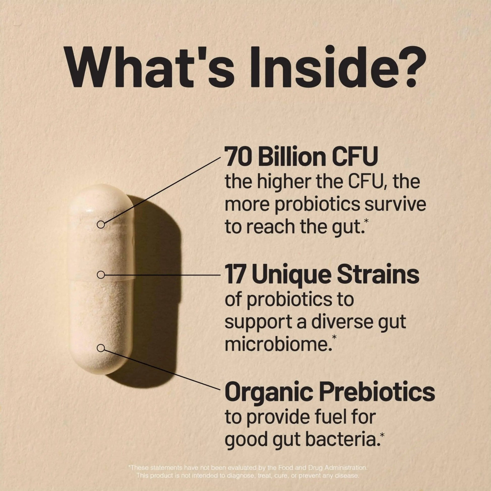 NatureWise Probiotics 70 Billion CFU - 17 Strains + Organic Prebiotics - Immune, Digestive & Gut Health Support for Women & Men - Vegetarian, Gluten-Free, Non-GMO - 60 Capsules[2-Month Supply] - Maple Wellness Supplements