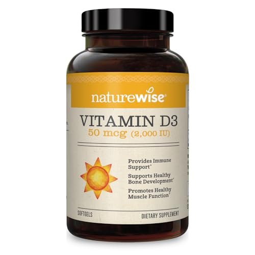 NatureWise Vitamin D3 2000iu (50 mcg) Healthy Muscle Function, and Immune Support - Maple Wellness Supplements