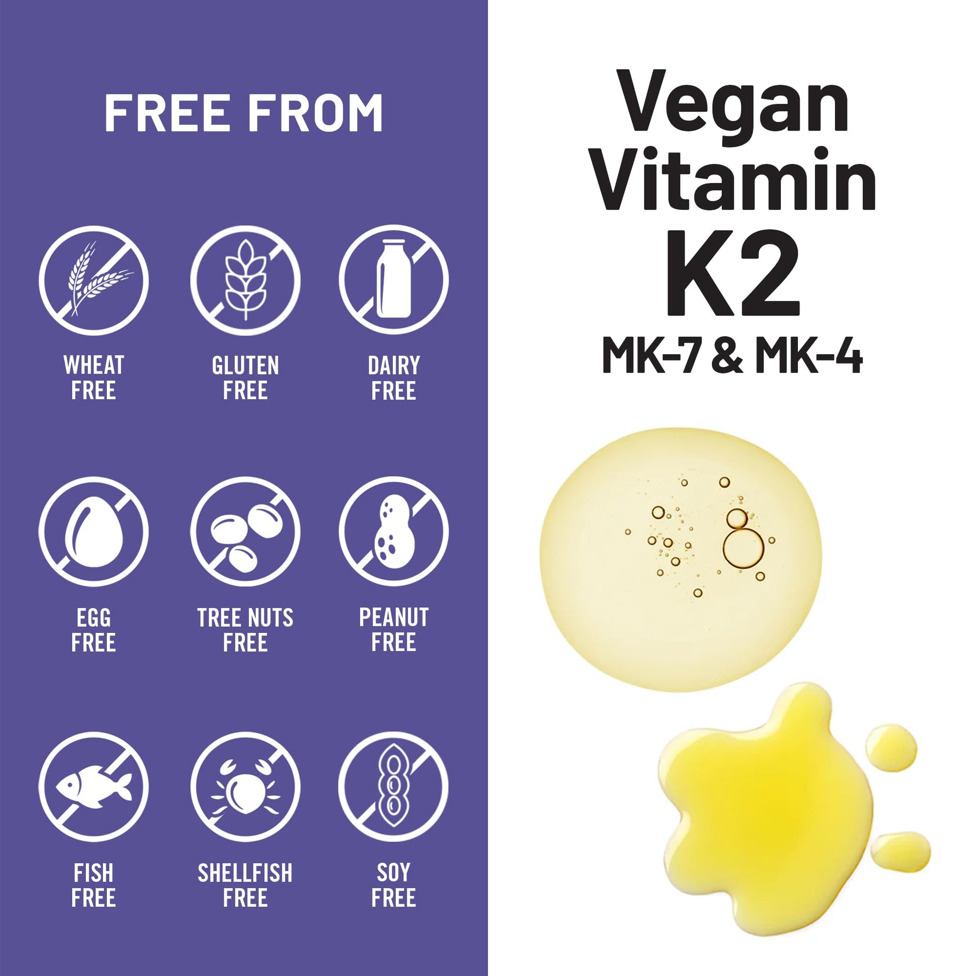 NatureWise Vitamin K2 600mcg Supplement with MK-7 100mcg & MK-4 500mcg - Enhanced Bioavailable Formula - K Complex for Bone and Heart Health - Maple Wellness Supplements