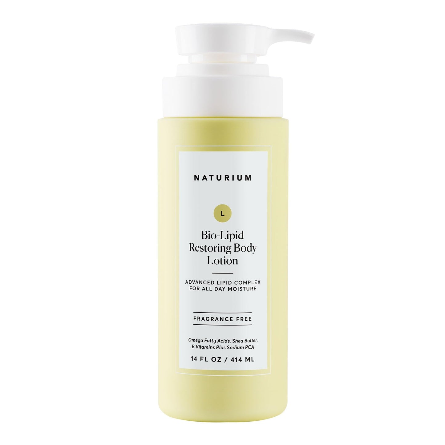 Naturium Bio-Lipid Restoring Moisturizing Body Lotion with Shea Butter, Fragrance Free, 14 oz - Maple Wellness Supplements