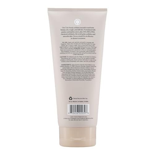 Naturium KP Body Scrub & Mask for Keratosis Pilaris, Bump Eraser Shower Scrub & Exfoliator for Skin, 8 oz - Maple Wellness Supplements