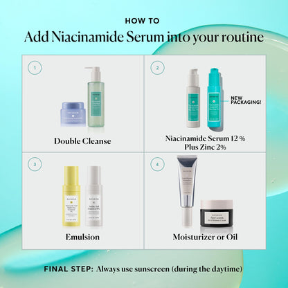 Naturium Niacinamide Face Serum 12% Plus Zinc 2%, Anti-Aging, Pore Minimizer & Dark Spot Corrector - Maple Wellness Supplements