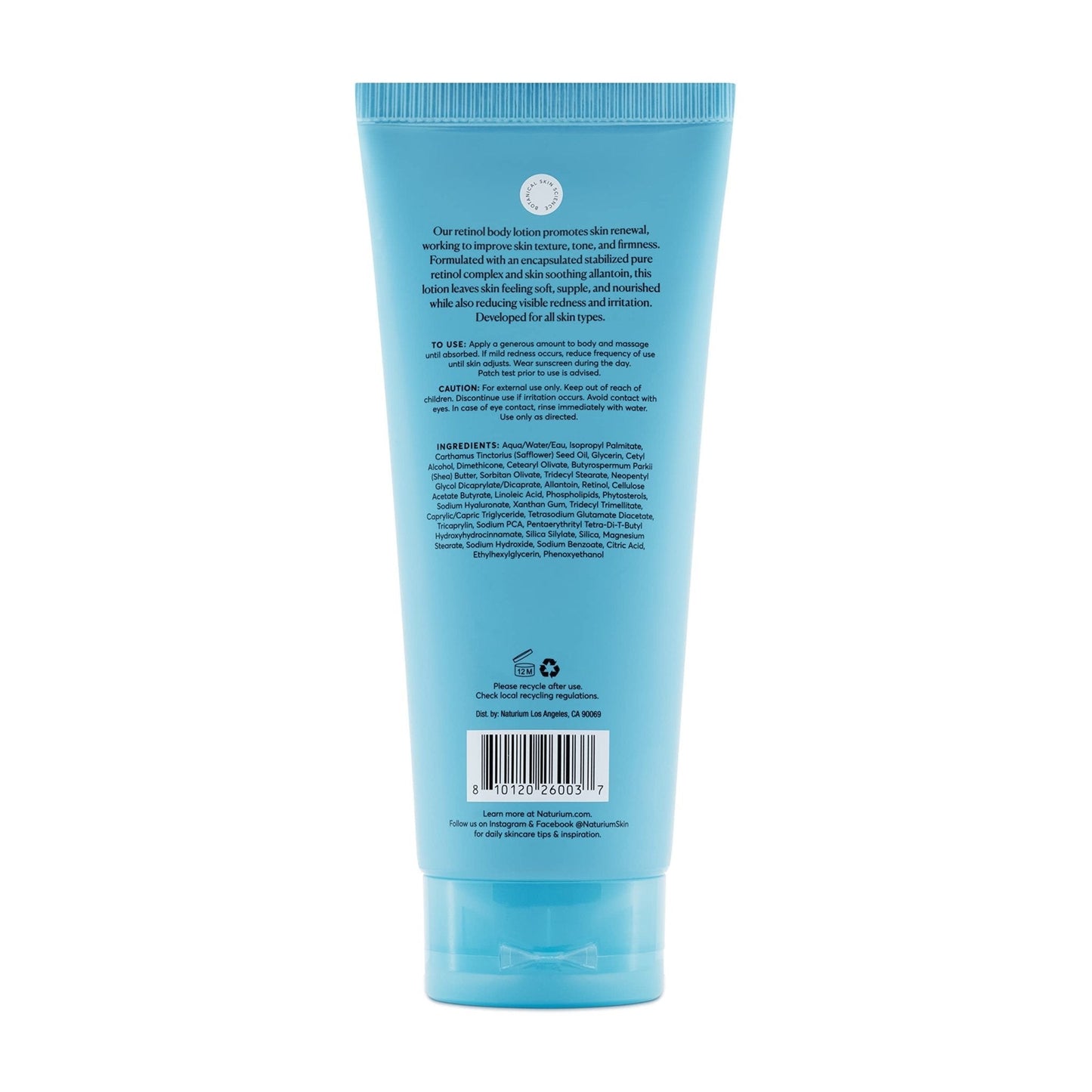 Naturium Skin-Renewing Retinol Body Lotion, Advanced Firming Anti-Aging Skin Care, with Encapsulated Retinol & Shea Butter, 8 oz - Maple Wellness Supplements