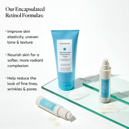Naturium Skin-Renewing Retinol Body Lotion, Advanced Firming Anti-Aging Skin Care, with Encapsulated Retinol & Shea Butter, 8 oz - Maple Wellness Supplements