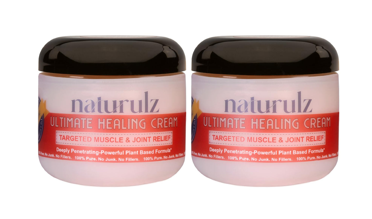Naturulz Ultimate Healing Cream 4oz Bundle & Save – Plant-Based Topical for Daily Relief of Soreness, Stiffness & Discomfort in Back, Shoulder, Knee, Neck & Foot, Lightweight, Clean Ingredients - Maple Wellness Supplements