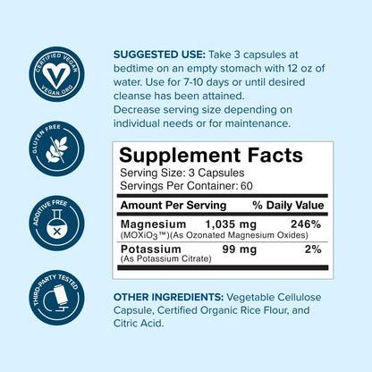 nbpure MagO7 - Natural Colon Cleanse & Detox - Occasional Constipation Relief, Stool Softener, & Bloating Support for Men & Women - Maple Wellness Supplements