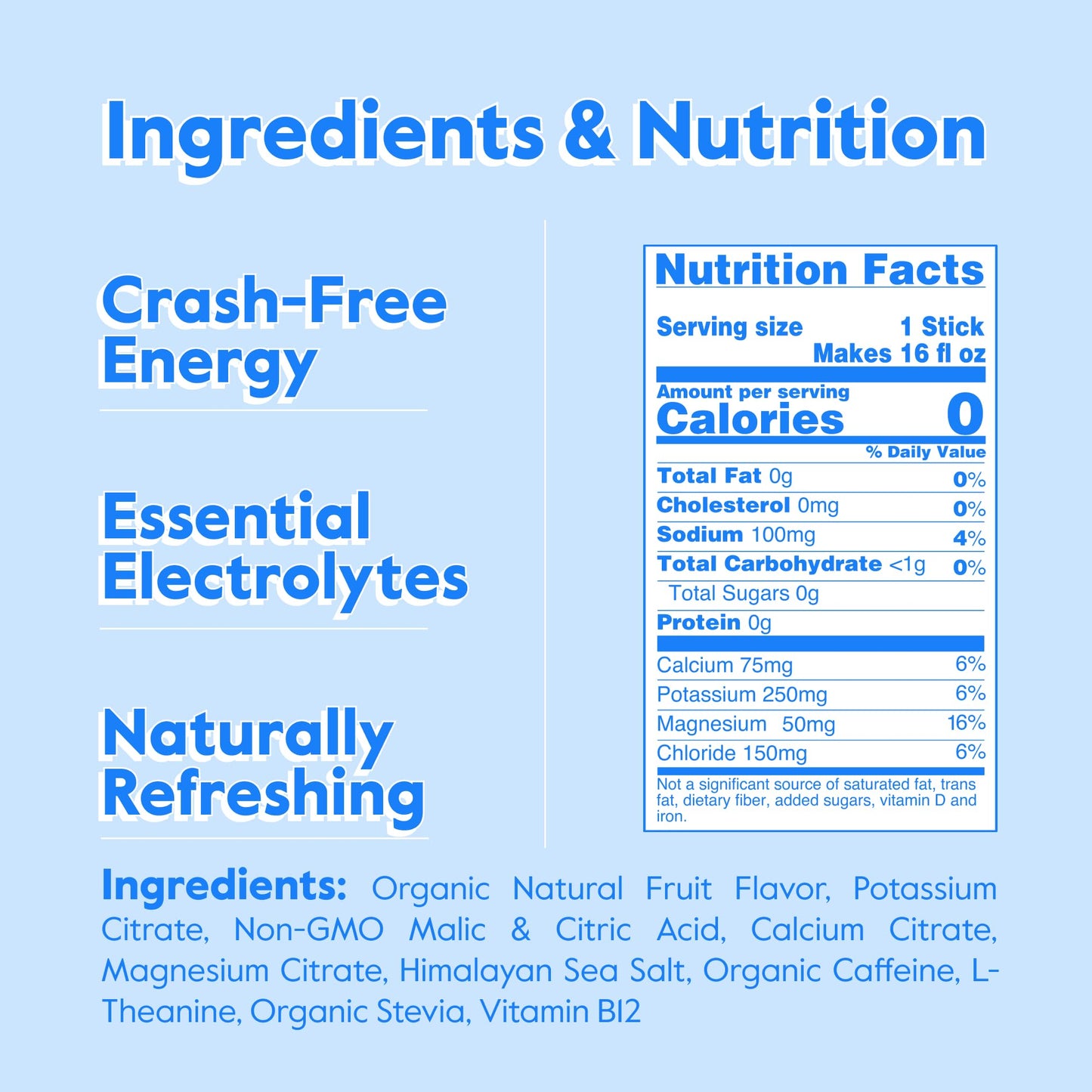 Nectar Energy Booster - Organic Caffeine, B12 & Electrolytes - Sugar Free & Zero Calorie – Healthy Coffee, Energy Drink & Soda Alternative – Hydration & Energy Supplement (Variety 30 Powder Packets) - Maple Wellness Supplements