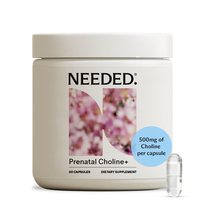 Needed. Prenatal Choline+ Liquid Capsules for Cognitive Development - Choline Supplements For Pregnancy - Aids Baby Brain Development & Supports Healthy Pregnancy - Maple Wellness Supplements