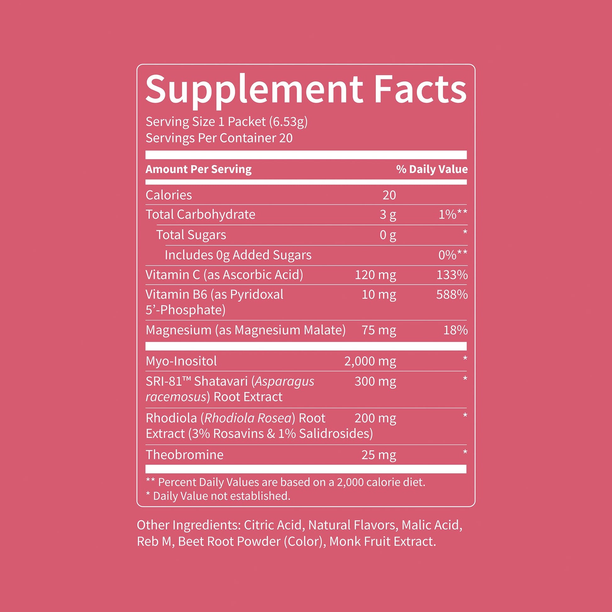 Nello Superbalance Hormonal Support Drink Mix, SRI-81 Shatavari, Myo-Inositol, Rhodiola Rosea, Vitamin C, Magnesium, Theobromine - Maple Wellness Supplements