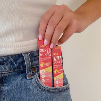 Nello Superbalance Hormonal Support Drink Mix, SRI-81 Shatavari, Myo-Inositol, Rhodiola Rosea, Vitamin C, Magnesium, Theobromine - Maple Wellness Supplements