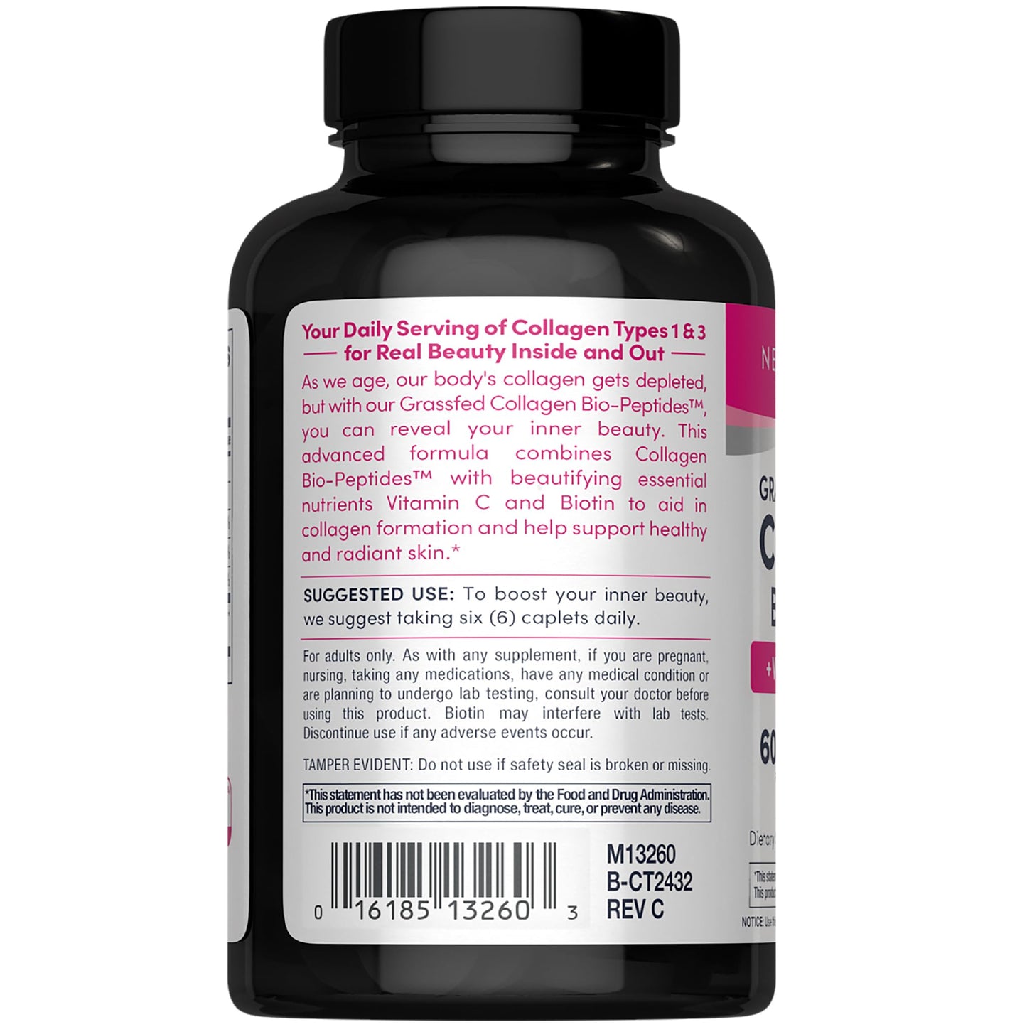 NeoCell Collagen Peptides Pills | 180 Tablets | with Vitamin C and Biotin | Grass Fed Bovine | Hair, Skin, & Nails | for Women and Men - Maple Wellness Supplements