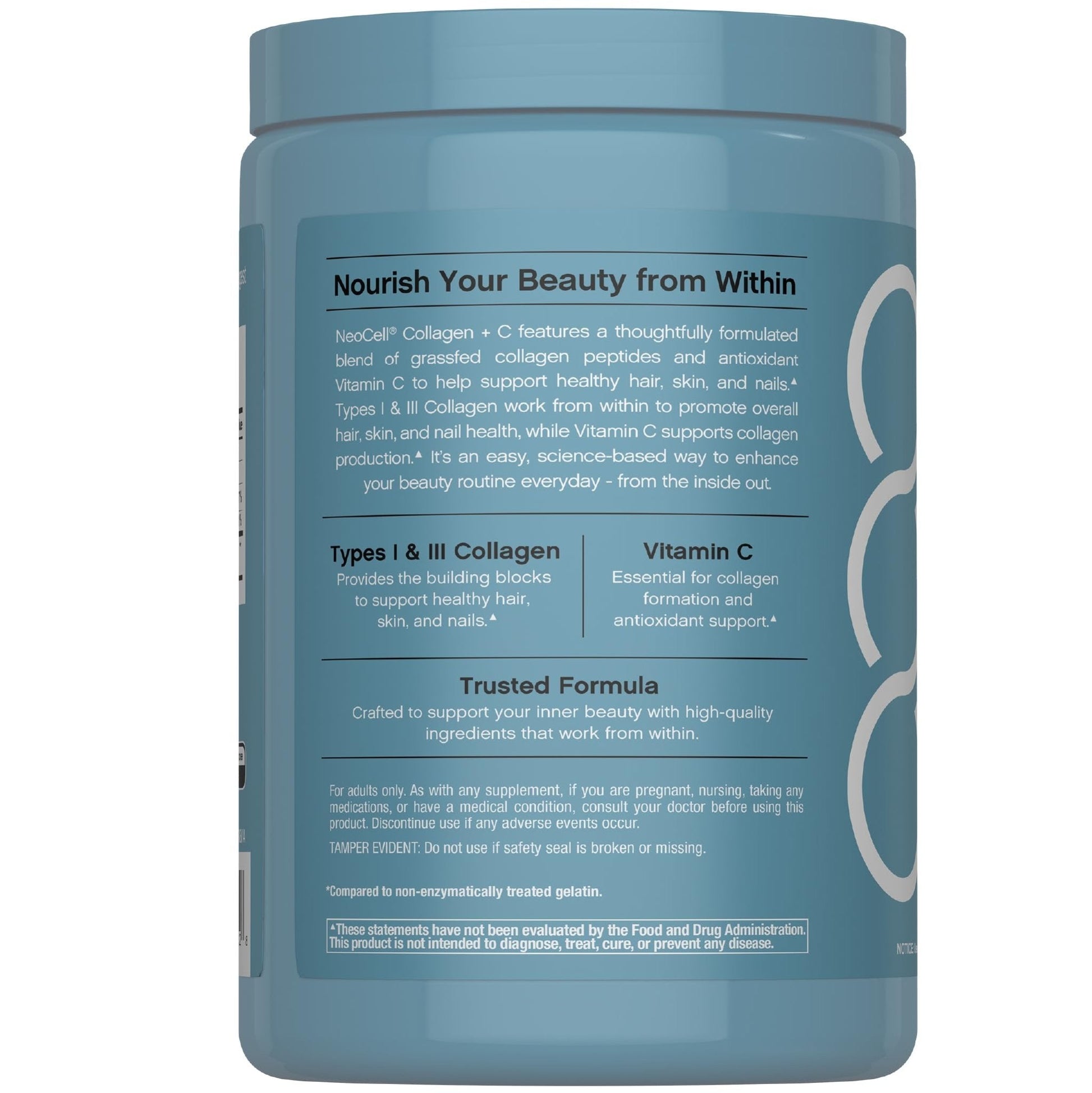 NeoCell Collagen Peptides Pills | 400 Caplets | Grass Fed | with Vitamin C | Superior Absorption Formula | for Women and Men - Maple Wellness Supplements