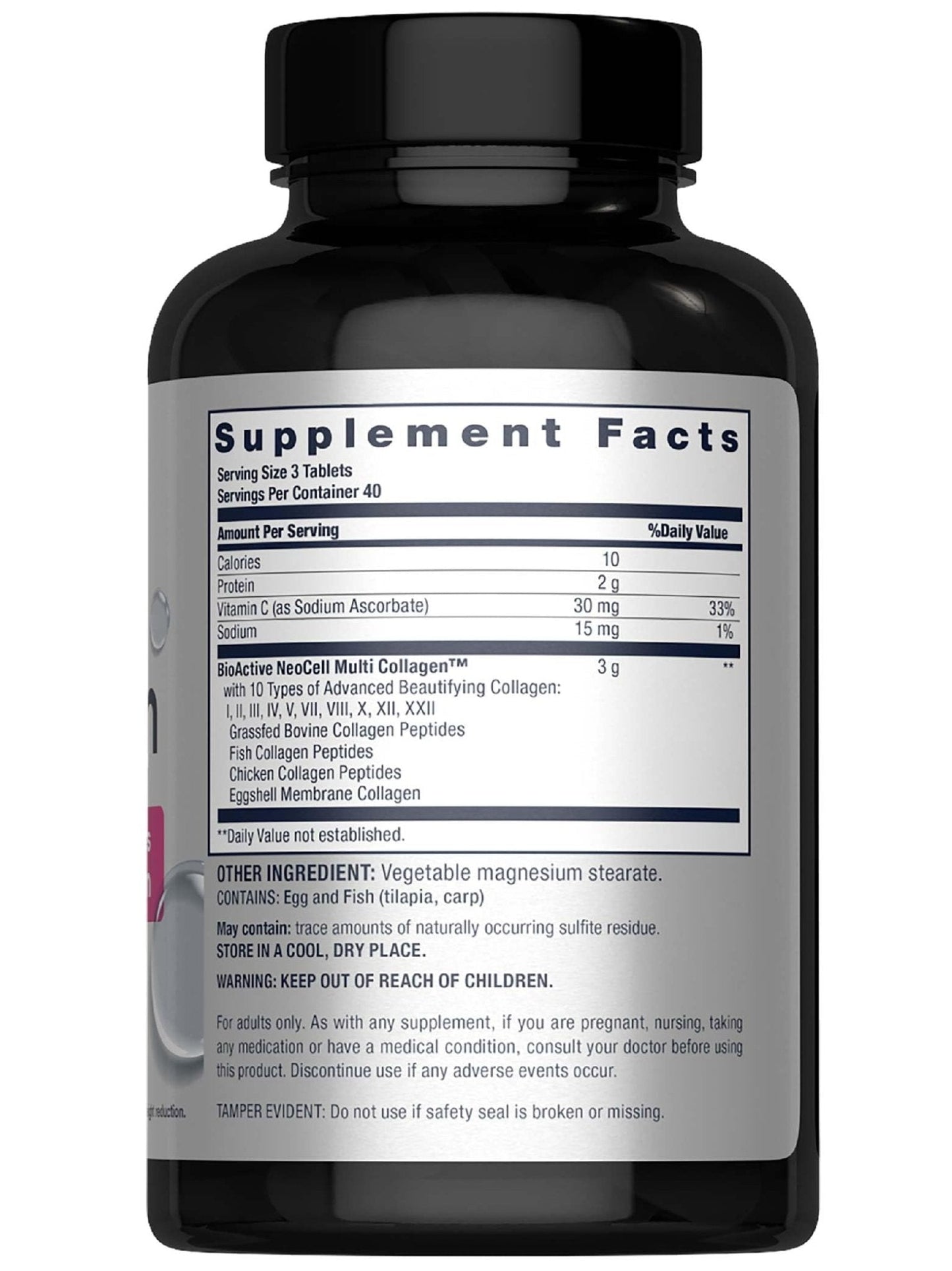 NeoCell Super Multi Collagen Peptides | 120 Tablets | 10 Types of Collagen | Skin, Hair and Nails | Beauty Supplement | For Men and Women - Maple Wellness Supplements