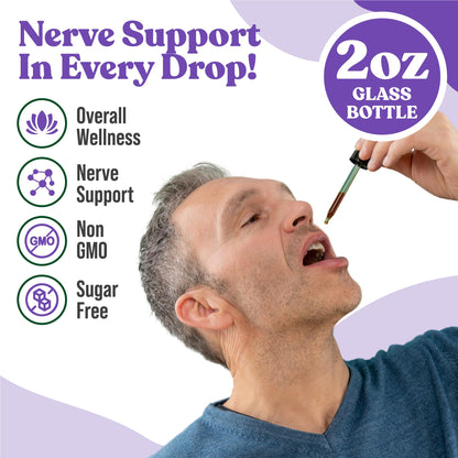 Nervestra - Nerve Health, with Alpha Lipoic Acid, to Bolster Nerve Health and Support Healthy Nerve Function - Alpha Lipoic Acid, Vitamin B6, White Willow Bark Turmeric Passionflower & More! - Maple Wellness Supplements