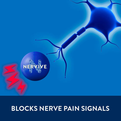 Nervive Pain Relieving Cream, Nervive Pain Relief, Max Strength Formula, Lidocaine Cream, Lidocaine Topical, Foot Pain, Leg Pain, Hand Pain Non-Greasy, 3.0z - Maple Wellness Supplements