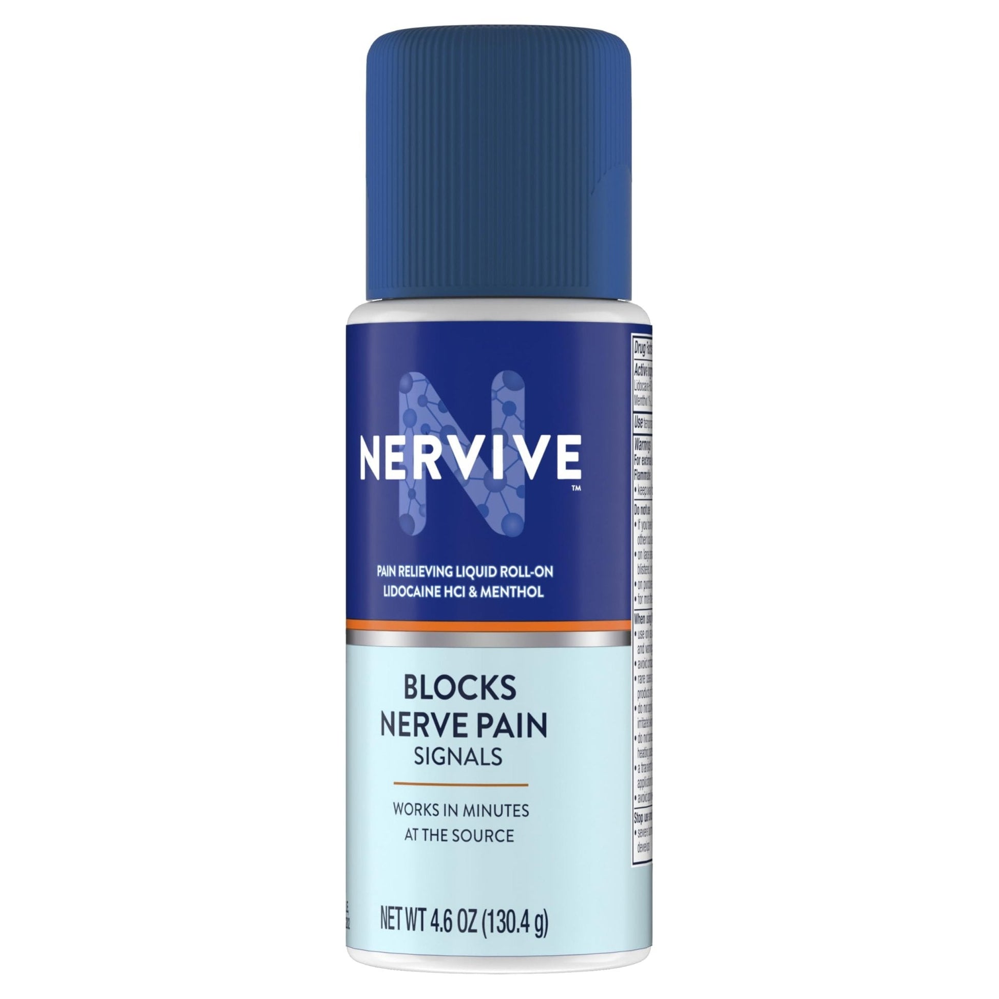 Nervive Pain Relieving Roll On, Lidocaine Roll On, Nervive Pain Relief, Lidocaine Topical, Foot Pain, Leg Pain, Hand Pain, Max Strength Formula, 4.6oz - Maple Wellness Supplements