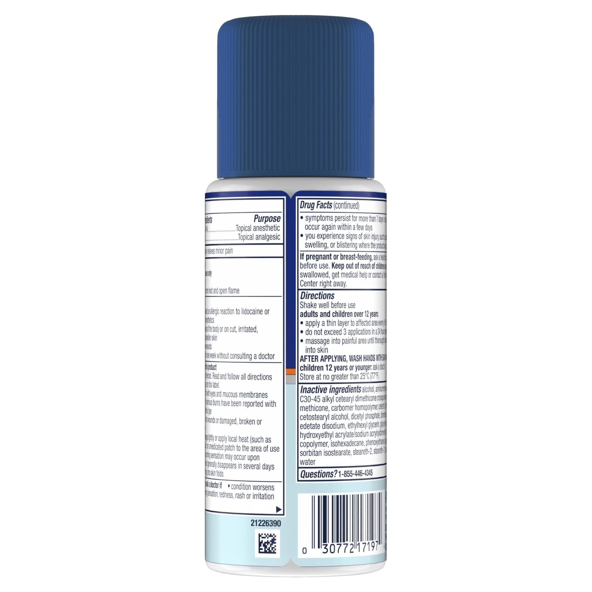 Nervive Pain Relieving Roll On, Lidocaine Roll On, Nervive Pain Relief, Lidocaine Topical, Foot Pain, Leg Pain, Hand Pain, Max Strength Formula, 4.6oz - Maple Wellness Supplements