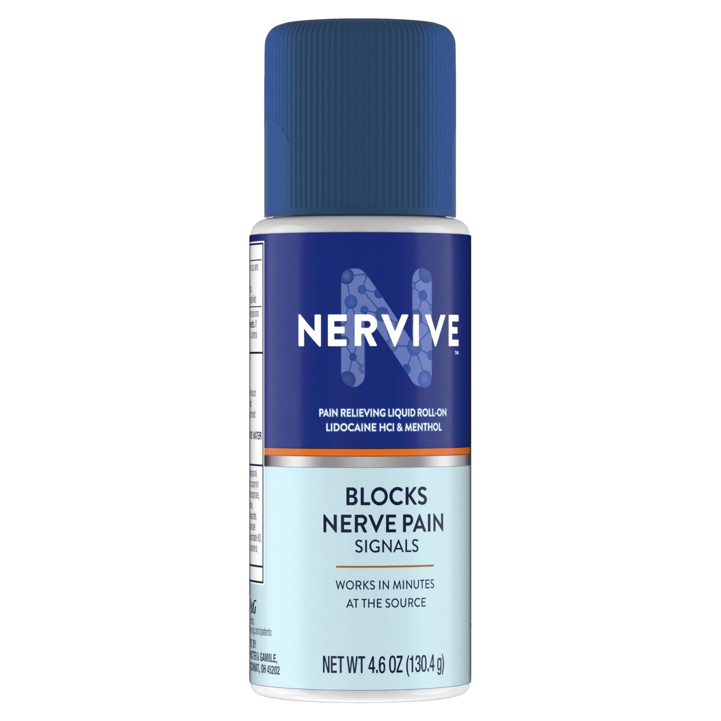 Nervive Pain Relieving Roll On, Lidocaine Roll On, Nervive Pain Relief, Lidocaine Topical, Foot Pain, Leg Pain, Hand Pain, Max Strength Formula, 4.6oz - Maple Wellness Supplements