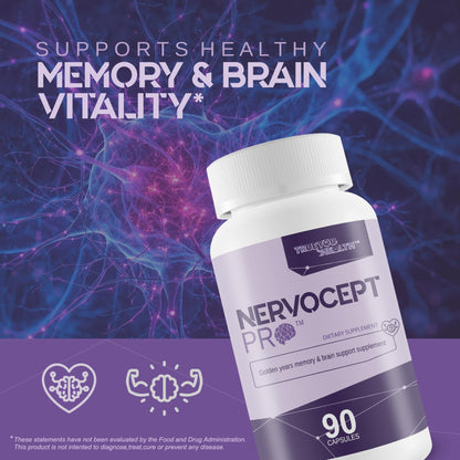 Nervocept Pro - Our Best Nerve Support Capsules - Lions Mane, Magnesium, Vitamin B For Nerve Repair - Vitamin D for Nerves - Lions Mane Memory & Nerve Support - Vitamin B12 Nerve Support - Maple Wellness Supplements