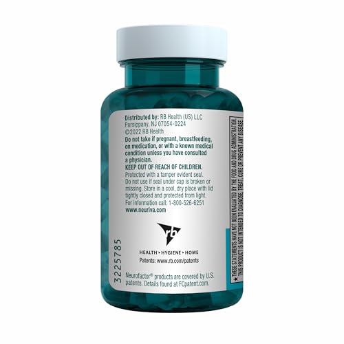 NEURIVA Plus Brain Supplement for Memory and Focus Clinically Tested Nootropics for Concentration for Mental Clarity, Cognitive Enhancement Vitamins B6, B12 - Maple Wellness Supplements
