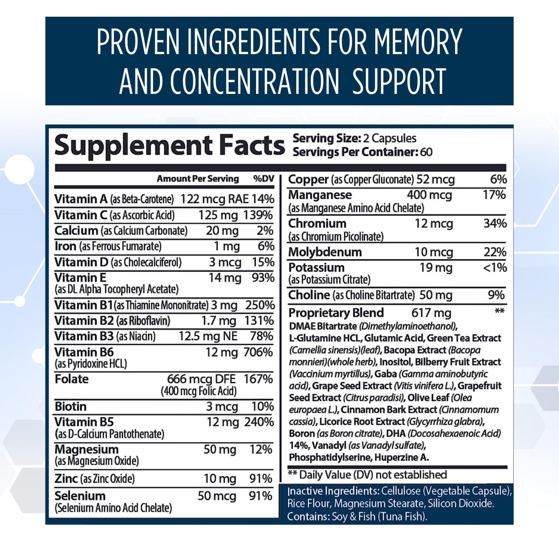 Neuro Plus Brain & Focus Formula - Nootropic Brain Booster Supplement, Supports Brain Health, Mental Clarity & Focus - Enhances Concentration & Mental Energy – 120 Capsules (1) - Maple Wellness Supplements