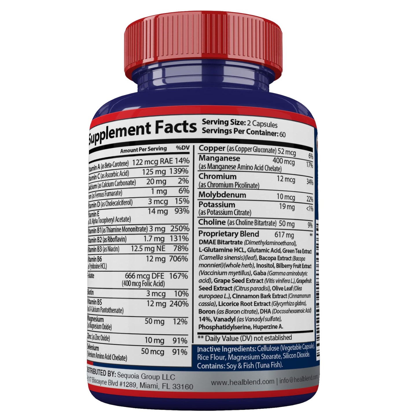 Neuro Plus Brain & Focus Formula - Nootropic Brain Booster Supplement, Supports Brain Health, Mental Clarity & Focus - Enhances Concentration & Mental Energy – 120 Capsules (1) - Maple Wellness Supplements