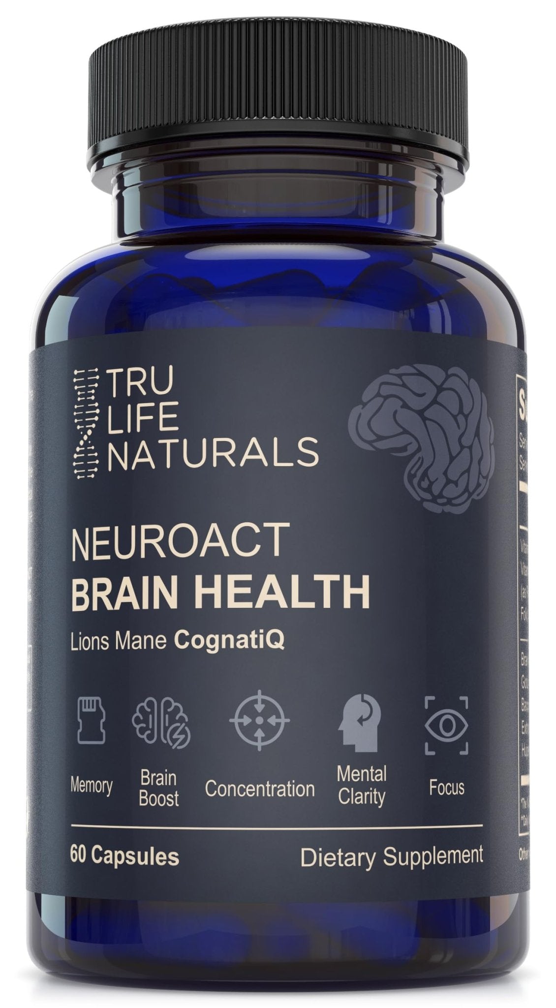 NEUROACT Brain Health Memory, Focus, Concentration, Mental Clarity with CognatiQ, Vitamin B3 & B6 | Manage Stress & Elevate Mood | Holistic Brain Health Formula, Sustained Energy & Well Being - Maple Wellness Supplements